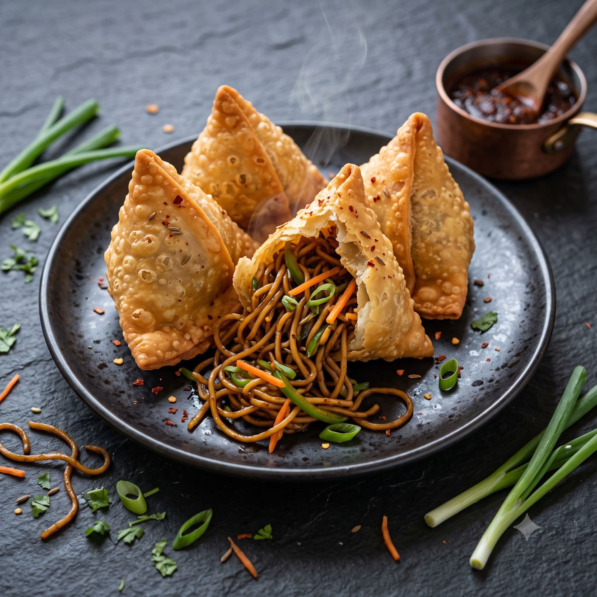 Chowmein Samosa